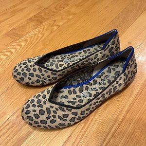 Rothy’s Classic spotted leopard round toe ballet flats